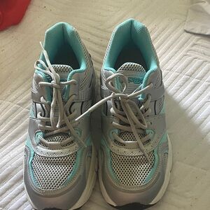 Gray and Teal Athletic Sneakers NWOT, never worn